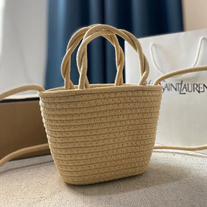 Fashion holiday style handwoven vegetable basket straw bag 1024041002