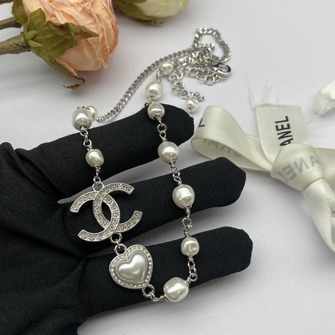 Premium Double C Letter Necklace 0823112207