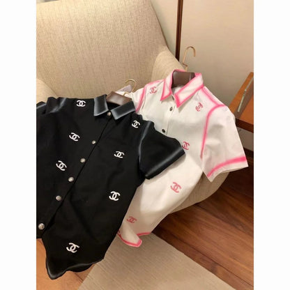 New Embroidered Elegant Loose Shirt Top 1024072205