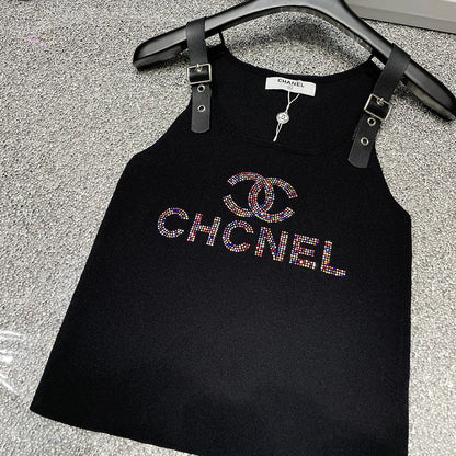 New fashion and versatile personalized leather patchwork vest 1024052405