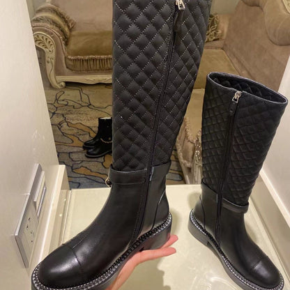 CNL rhombus metal chain boots 1824092702