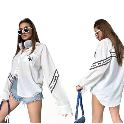 New Ladies Loose Casual Elegant Shirt 102402109