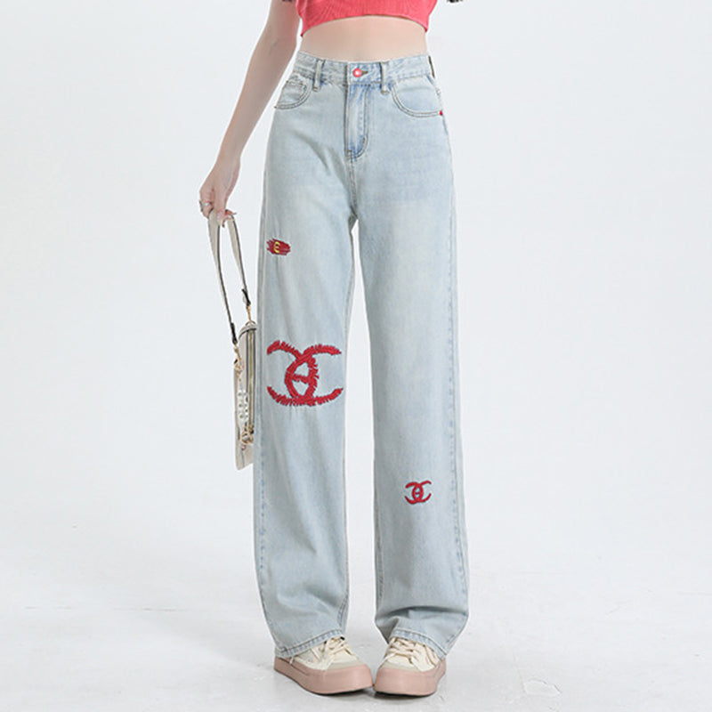 New Versatile Casual Straight Jeans PF1023101227