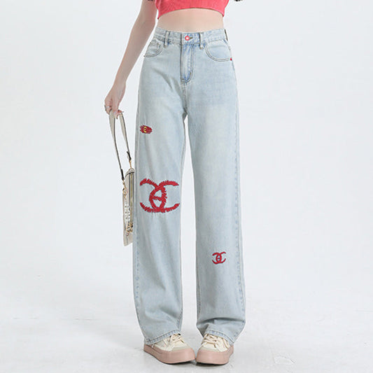 New Versatile Casual Straight Jeans PF1023101227