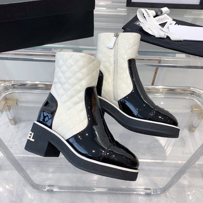 CNL fashionable rhombus leather boots 0724102317