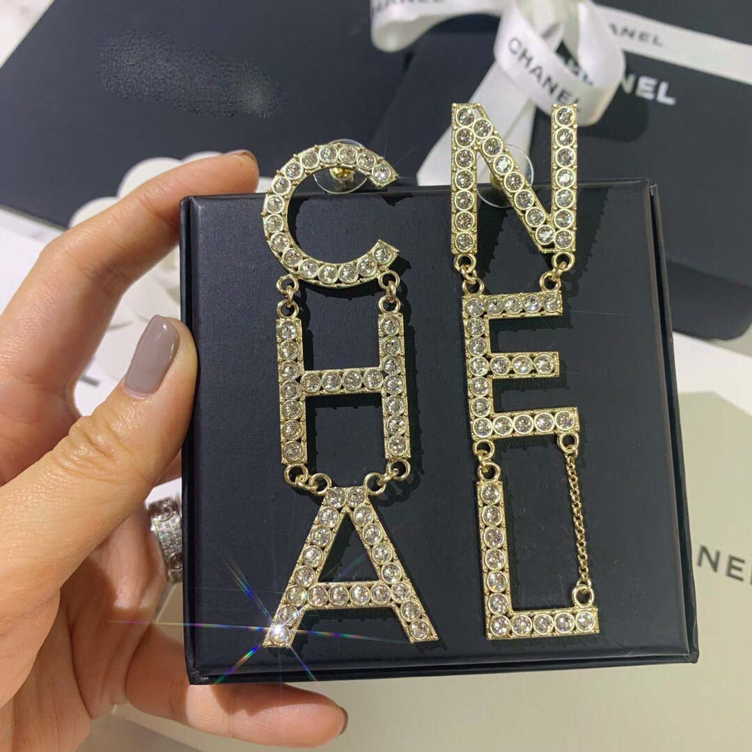 Large Letter Earrings