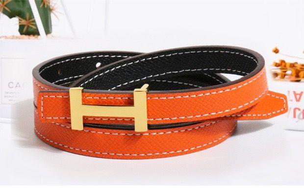 New H Family Leather Fine Belt 1024032019