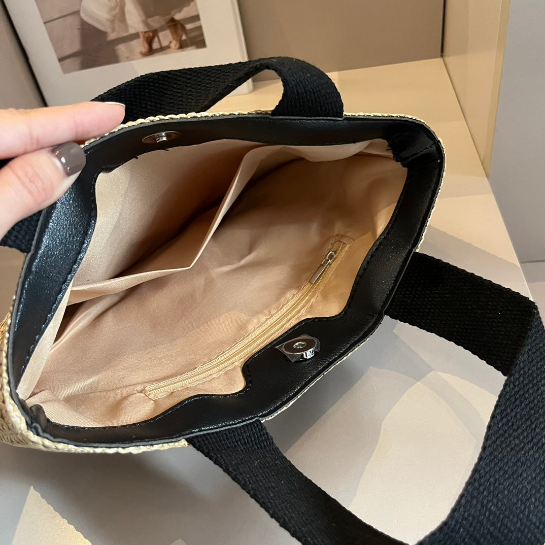 CNL summer pastoral woven handbag 0724041119