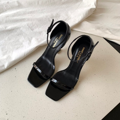 YSL classic one-strap high-heeled sandals 0725032414