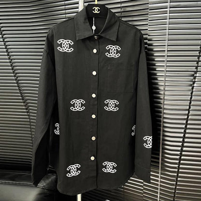 Women's fashion versatile printed shirt 1023112801