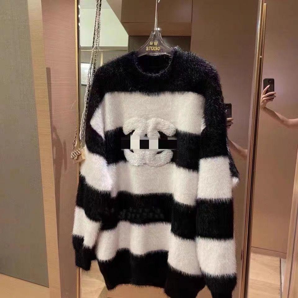 black and white striped sweater 0823113003