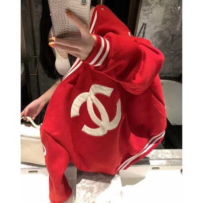 New fashion woolen patchwork leather sleeve jacket 1023121409