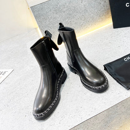 CC fashion women's leather boots XC0723112214