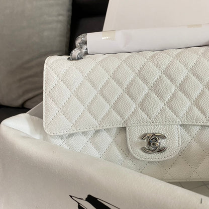 Flap Handbag With Silver-tone Metal