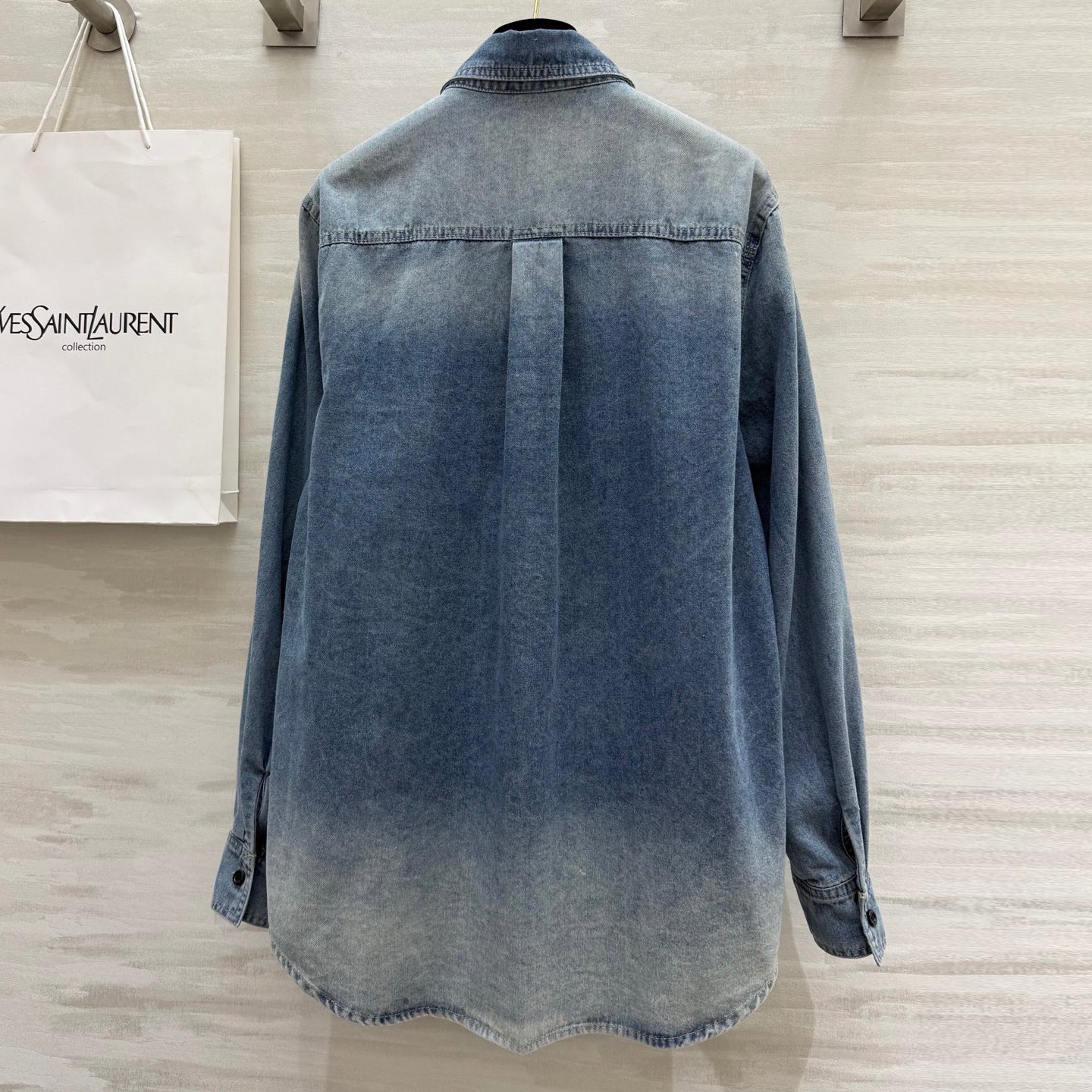 YS New Gradient Washed Denim Shirt 1025033105