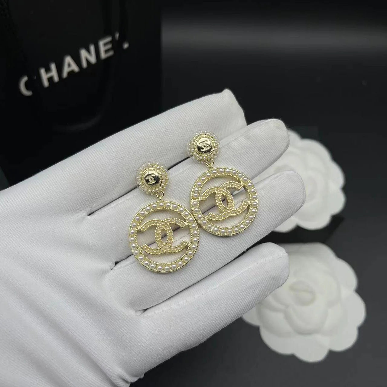 Fashionable Tassel Full Diamond Earrings 1024010313