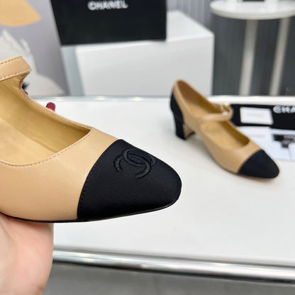Chane1 top fashion classic color block high heels 0724030816