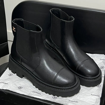 New hundred matching thick bottom short boots 1024121929