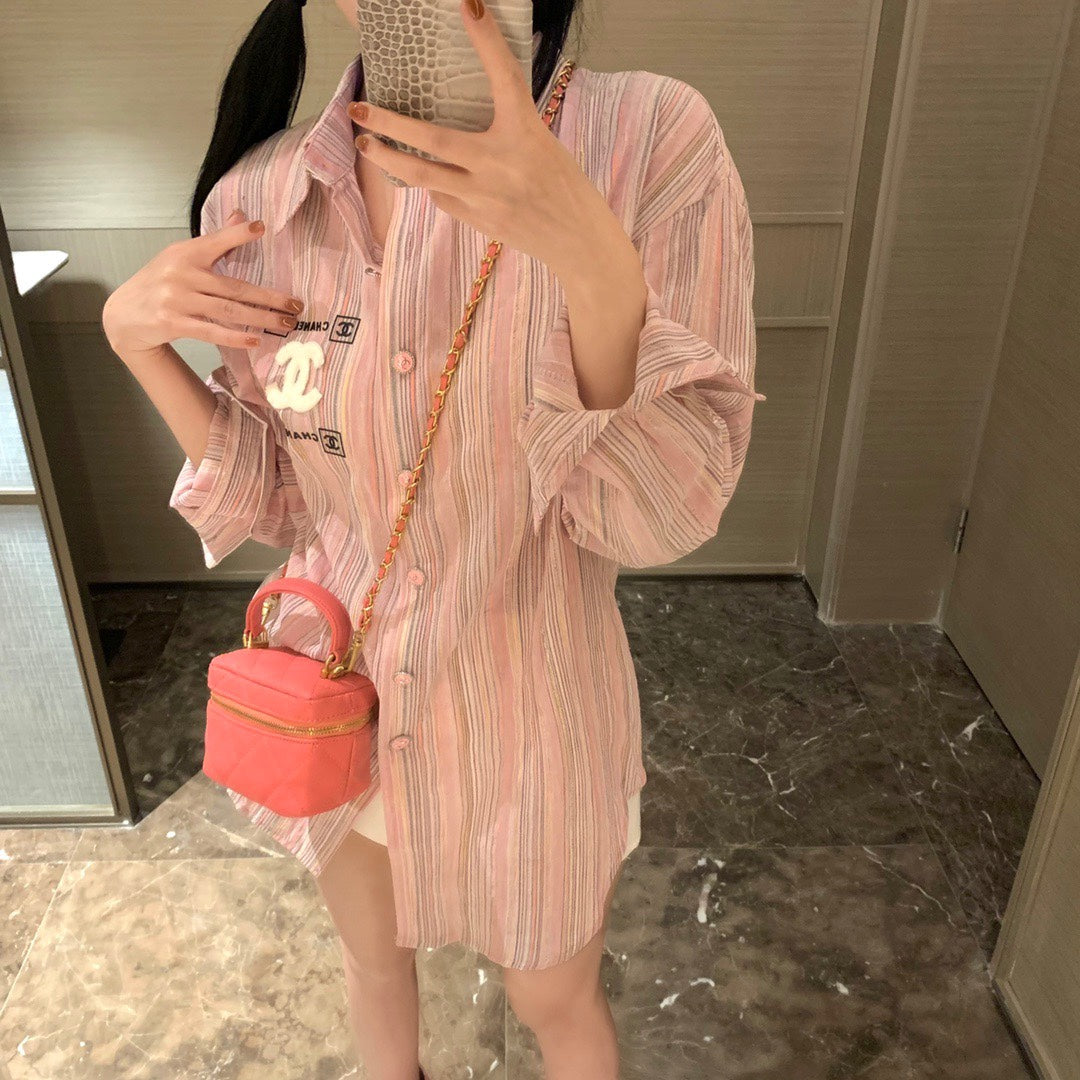 CN fashion striped shirt XC0723092601