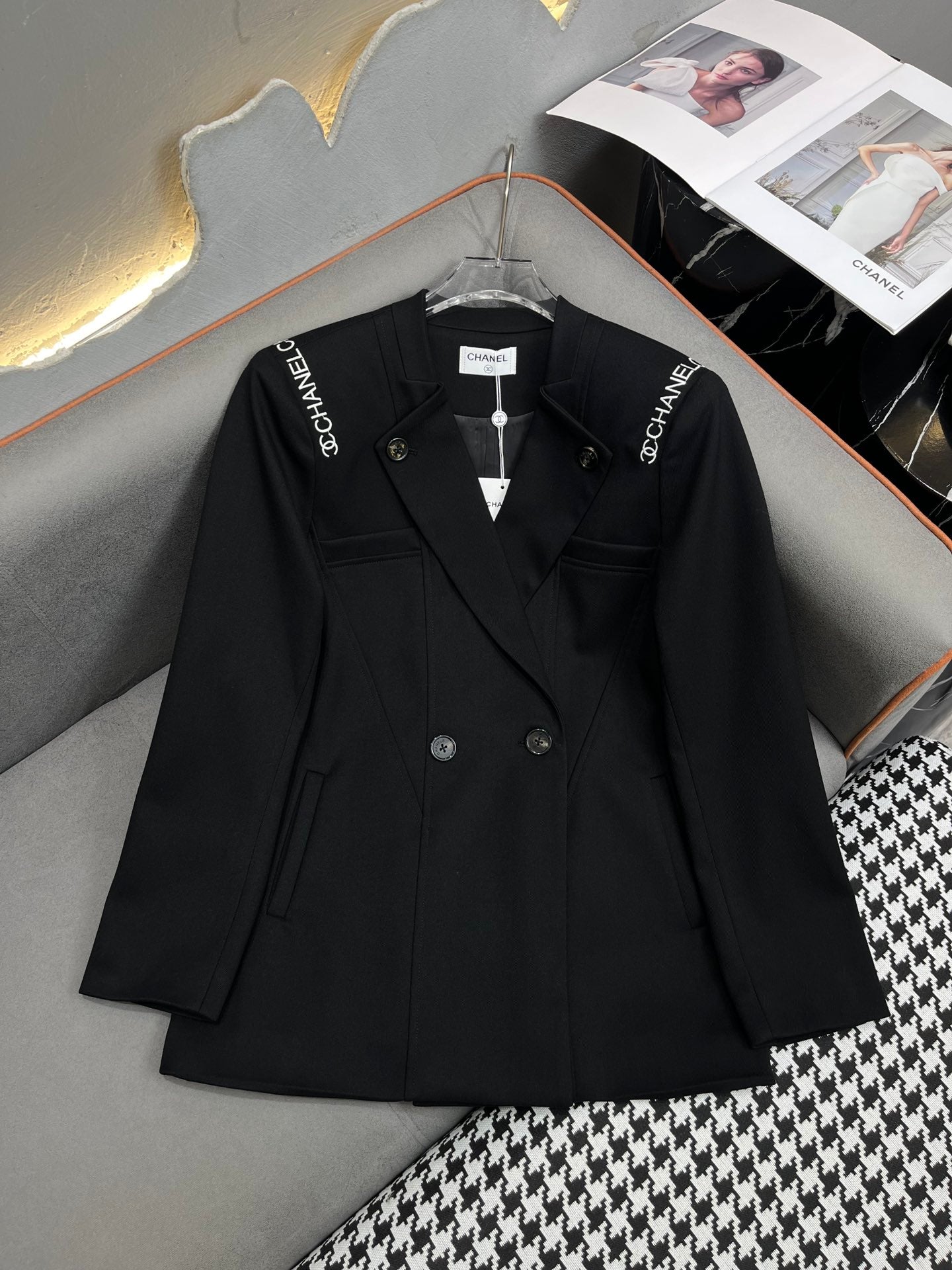 CNL24SS autumn and winter new suit jacket/letter embroidery 0724121107