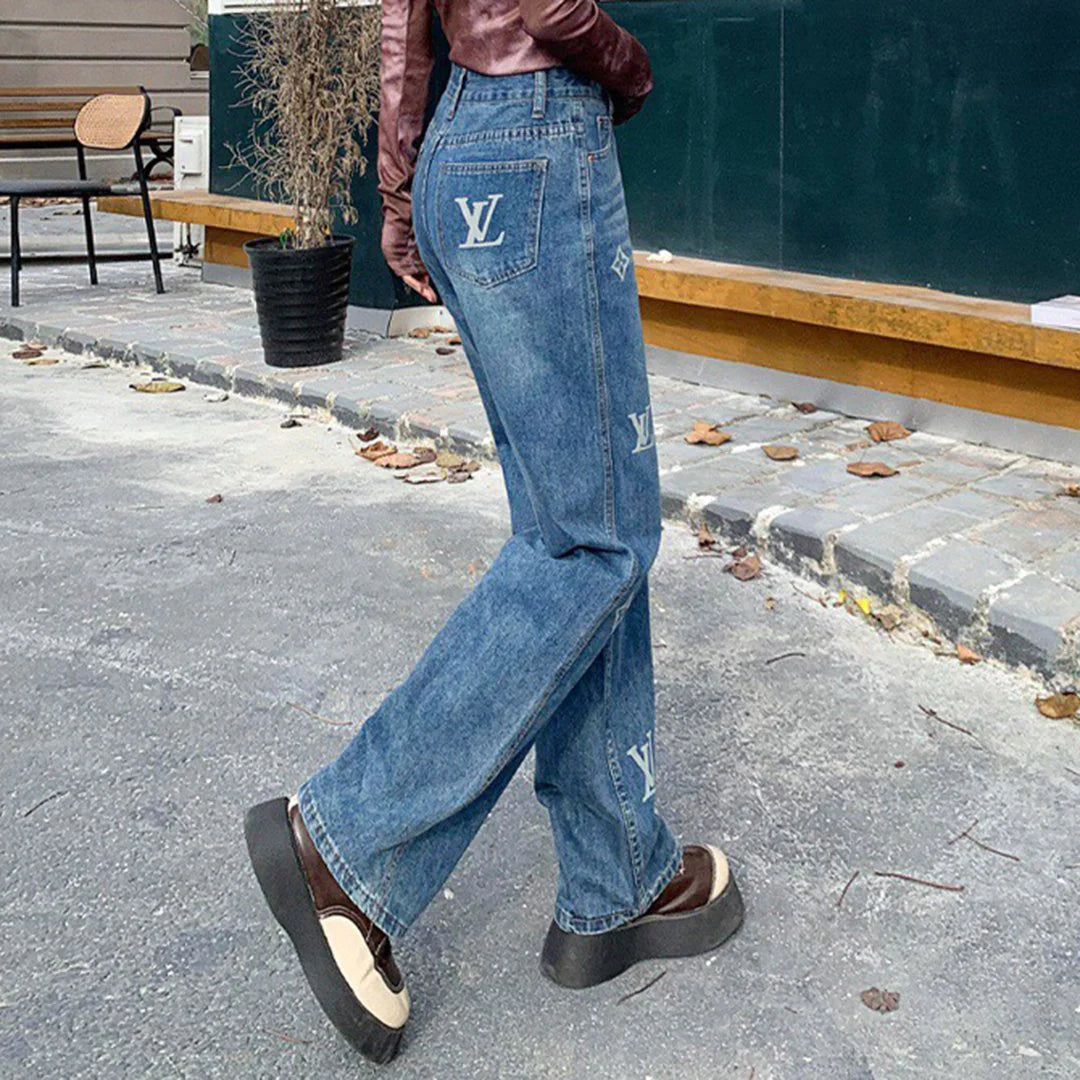 Classic Fashion Versatile Casual Loose Jeans 1024020205