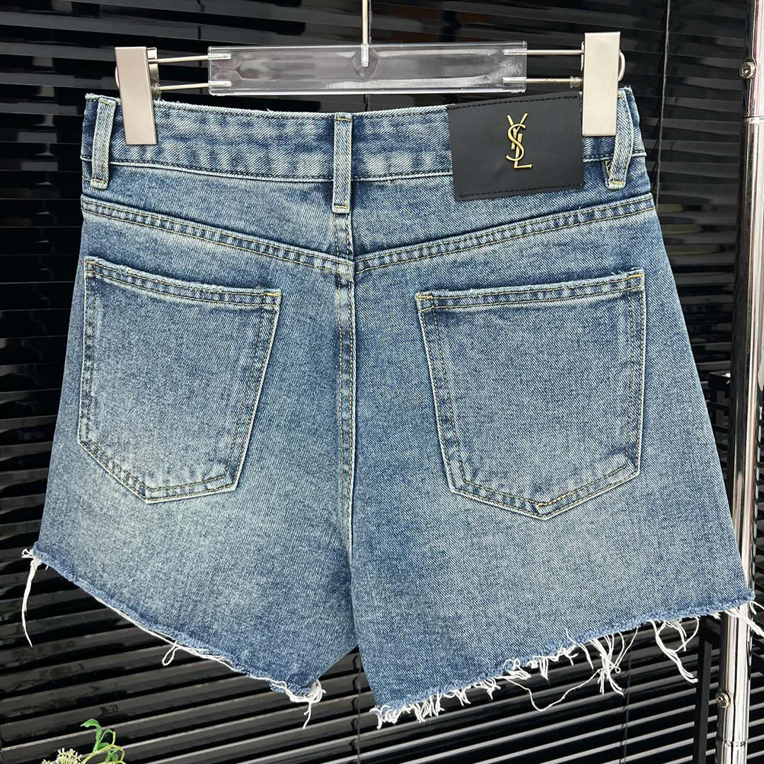 New fashion and versatile denim straight leg shorts 1024032505