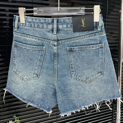 New fashion and versatile denim straight leg shorts 1024032505