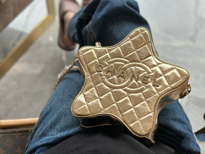 CNL Fashion Rhombus Five-pointed Star Bag 0724021904