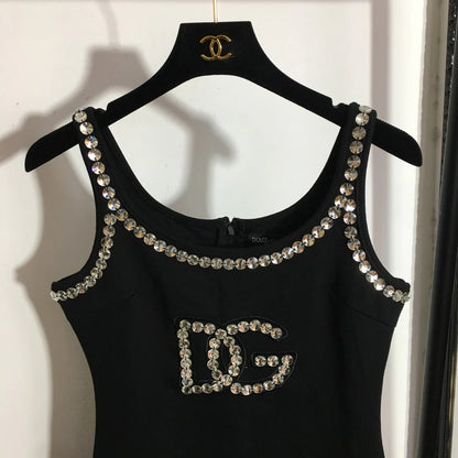 DG*New Studded Slim Sleeveless Vest Dress 1025063005