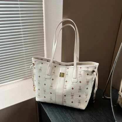 Large-capacity retro printed single-shoulder handbag 2025072903