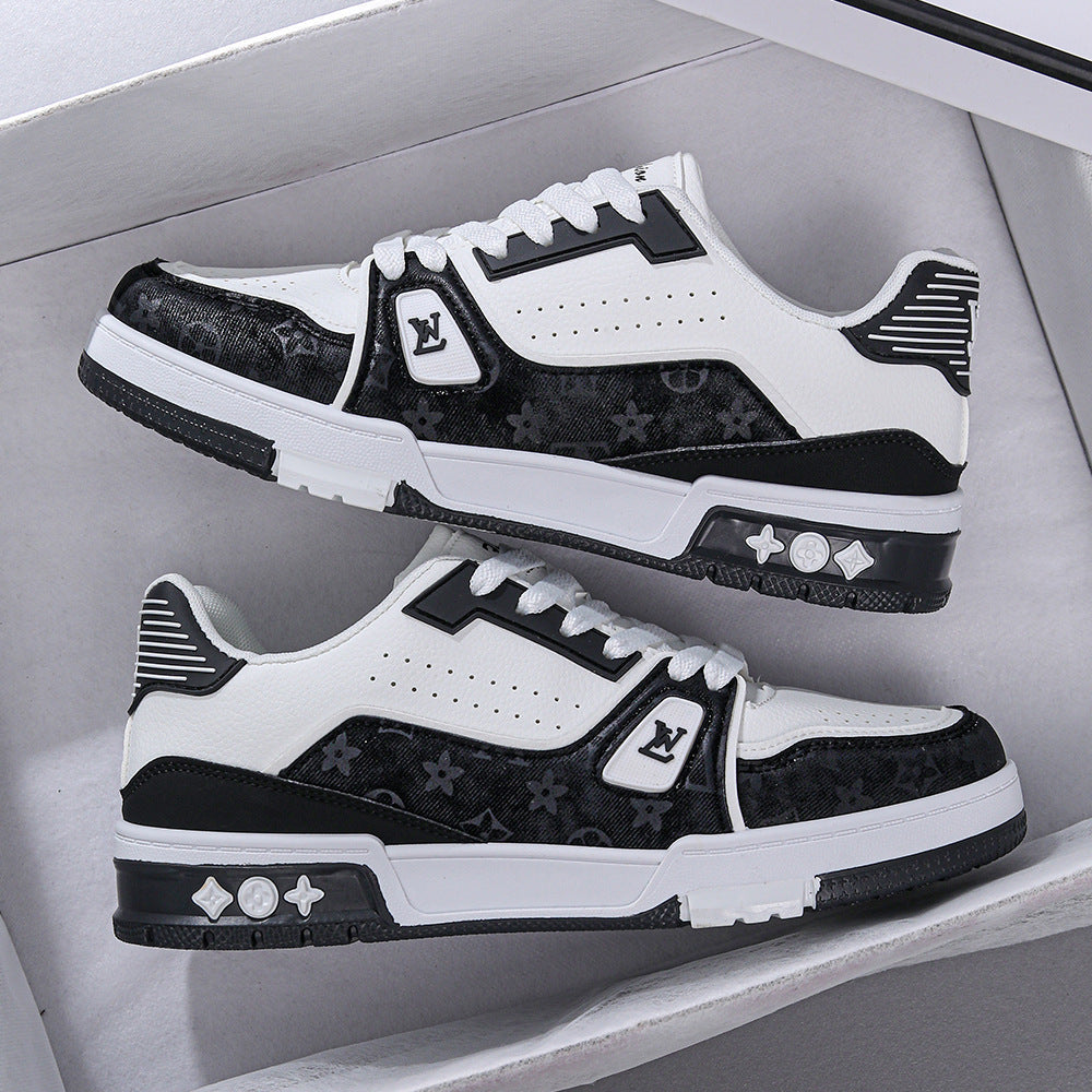 Summer black and white panda sports shoes 2025080701