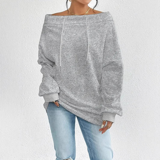New Sexy Loose Top Sweatshirt For Women