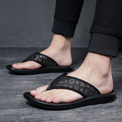 Trendy casual anti-slip men's slippers 2025080105