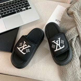 Thick-soled Velcro slippers 2025080110