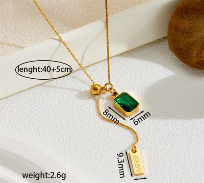 Titanium steel jewelry collarbone chain 2025081106