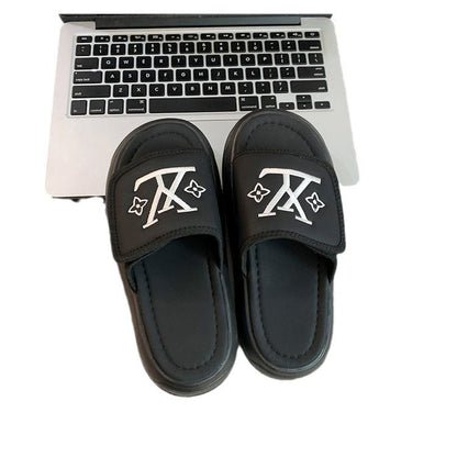 Thick-soled Velcro slippers 2025080110