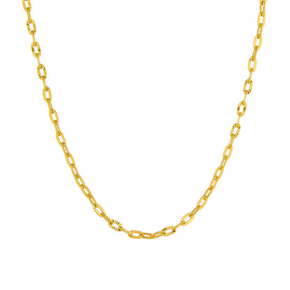 Ins-style embossed necklace 2025081207