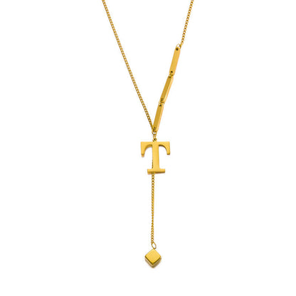 Titanium steel letter necklace 2025081112