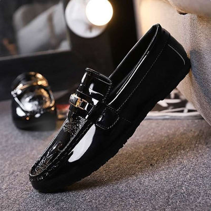 Versatile Bean Shoes Men'S 2025 Spring New Korean Style Casual Leather Shoes 1025072901