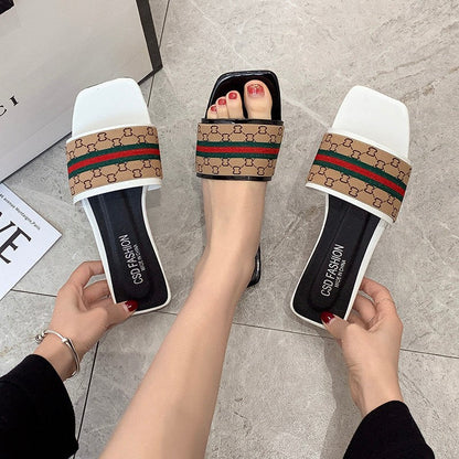 Summer beach flat slippers 2025080108