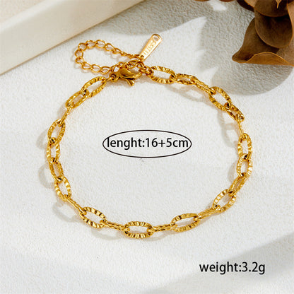 Ins-style embossed necklace 2025081207