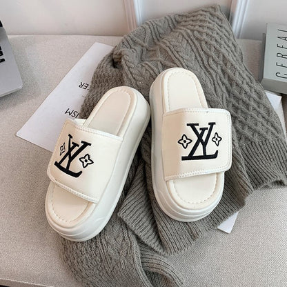 Thick-soled Velcro slippers 2025080110