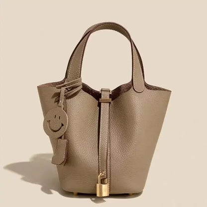 Retro bucket bag, high-end textured commuter bag 2025072908