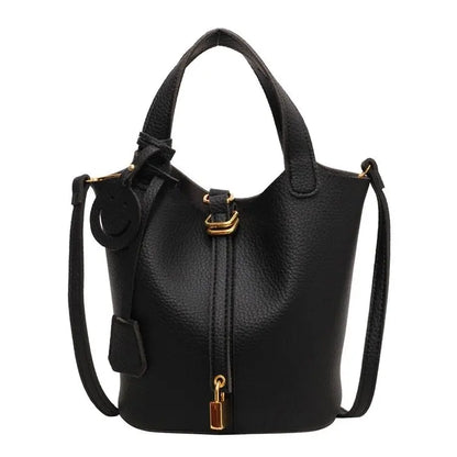 Retro bucket bag, high-end textured commuter bag 2025072908