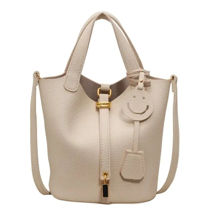 Retro bucket bag, high-end textured commuter bag 2025072908