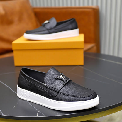 Lvv cowhide casual slip on shoes 0724091604