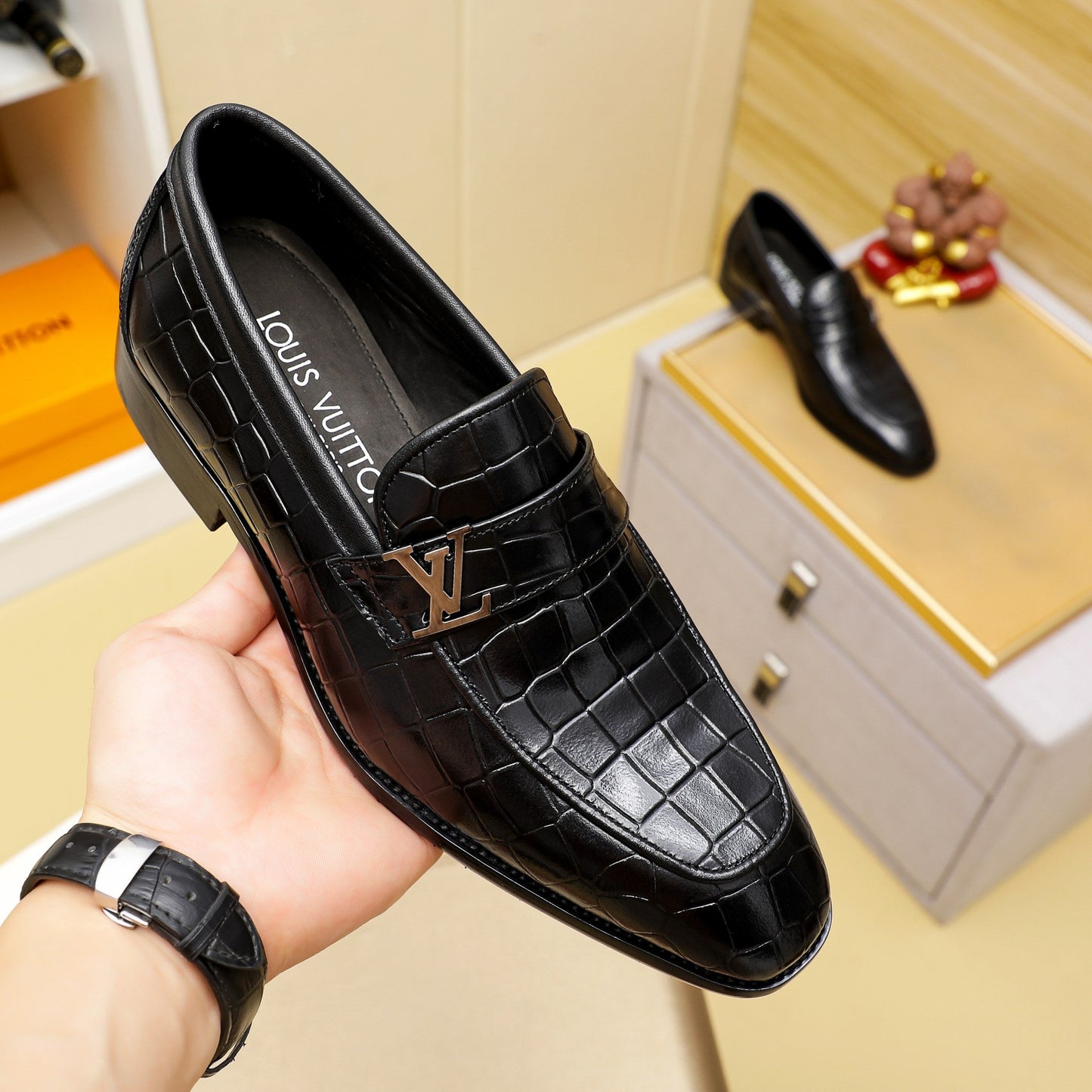 Men's new boutique business leather shoes 0725072802