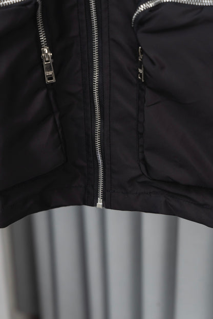 PRD recycled nylon hooded sleeveless vest 0725092604