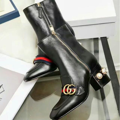 GG Fashion chunky-heeled ankle boots 0725090811