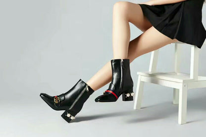 GG Fashion chunky-heeled ankle boots 0725090811